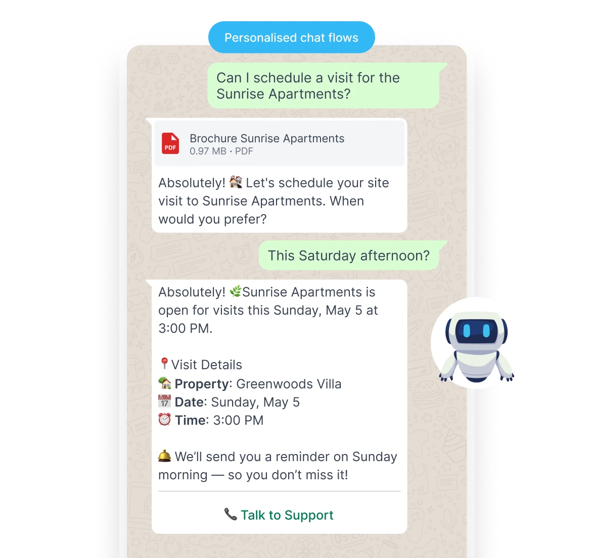 Automated follow-ups and scheduling