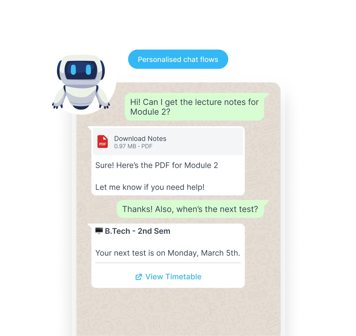 Transform student journey with WhatsApp automation
