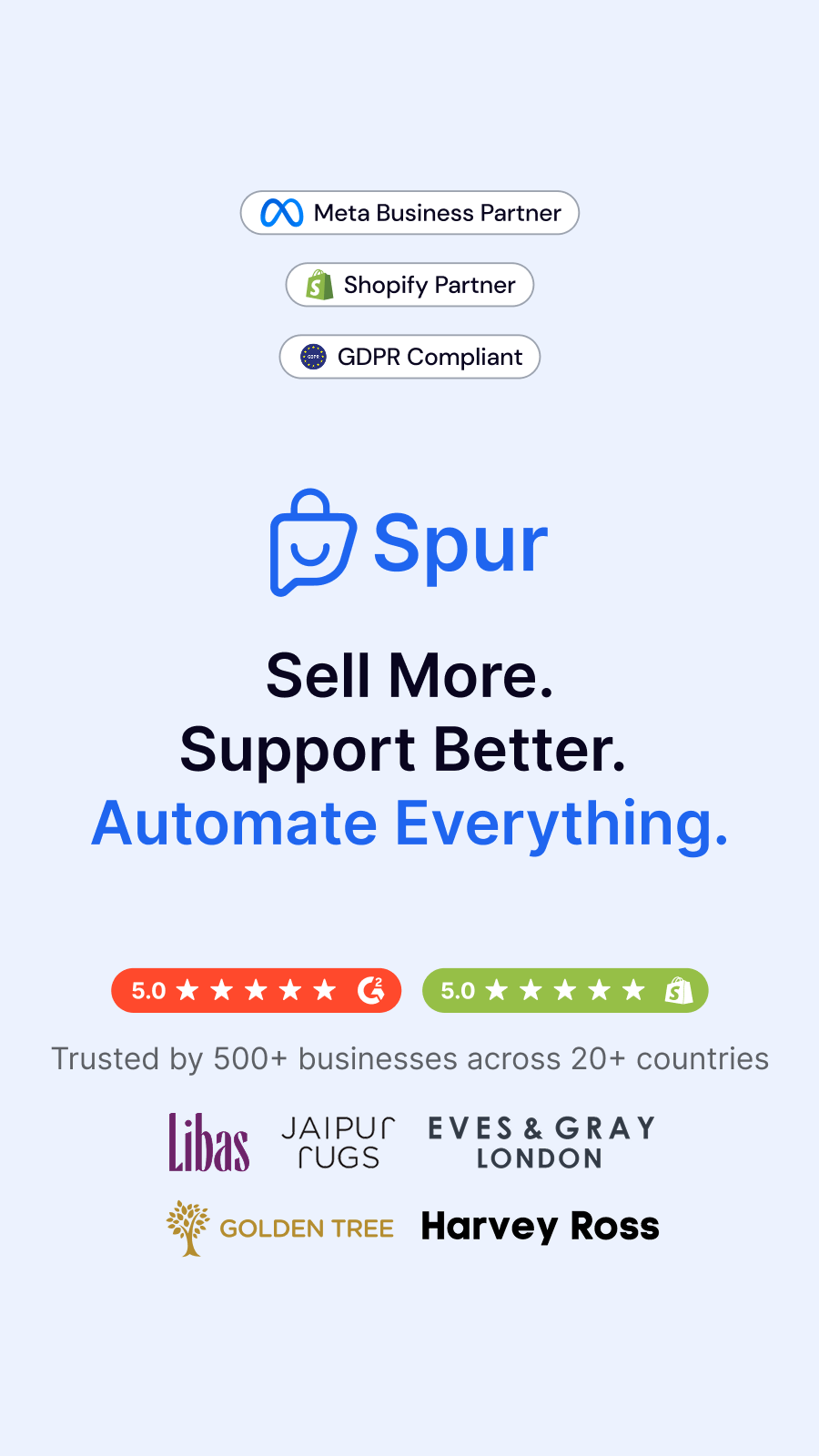 Spur vertical promotional banner